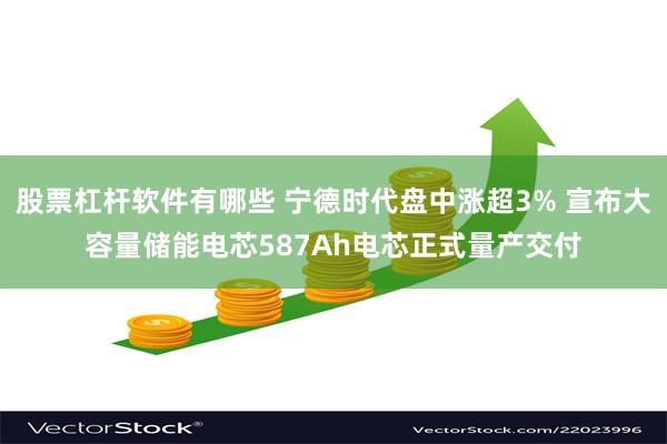 股票杠杆软件有哪些 宁德时代盘中涨超3% 宣布大容量储能电芯
